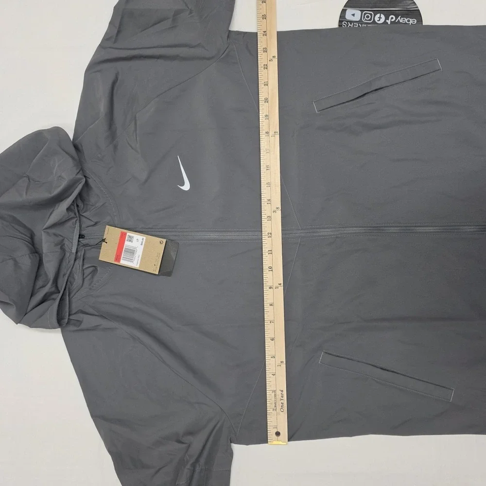 Nike Miler Repel Jacket Smoke Grey Running DD4746-084 Men's Size Large